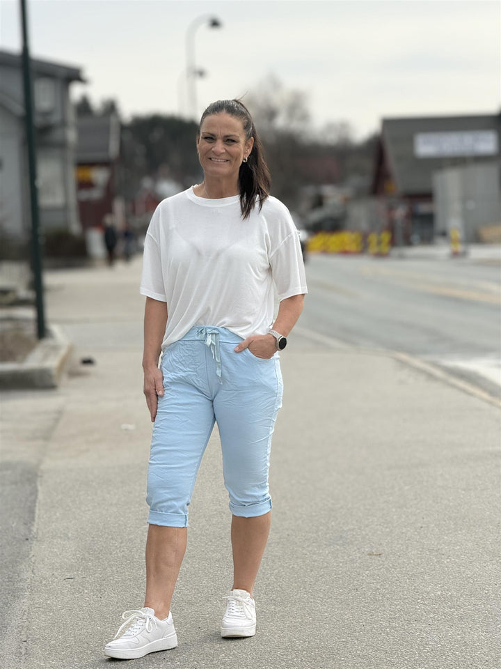 Drøbak Motehus - Jaffa capri bukse - Lys Blå