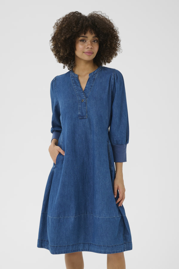 Culture - CUallura arpa kjole 3/4 arm sleeve dress