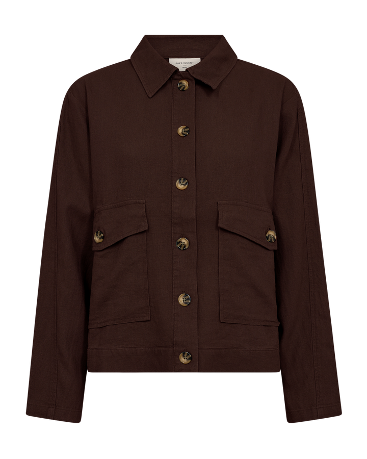 Freequent - FQLava Lin Jakke - Brun