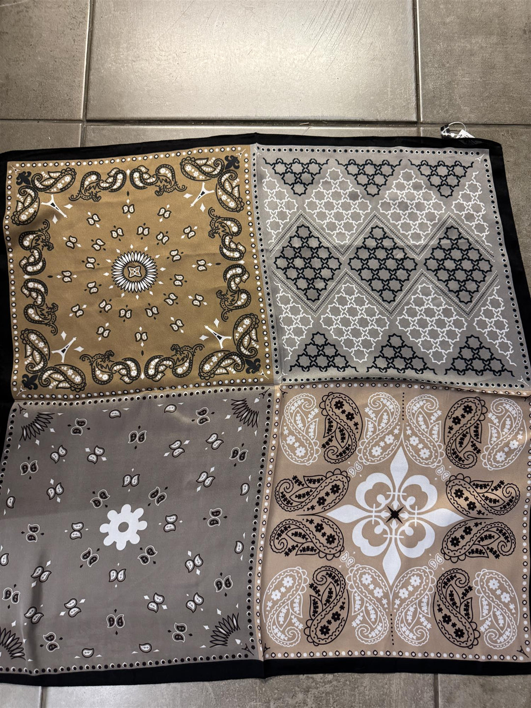 NORA Norway - Skjerf/bandana - Brown/grey