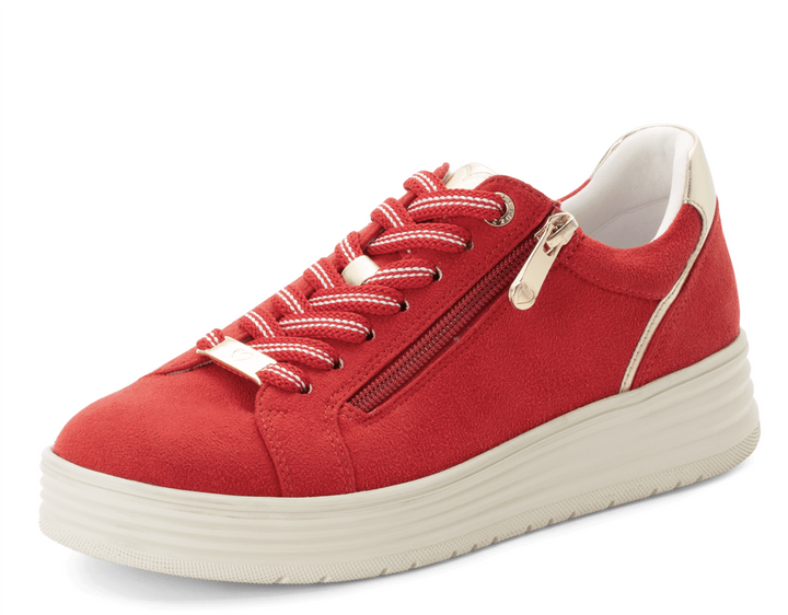Marco Tozzi - RØDE SNEAKERS