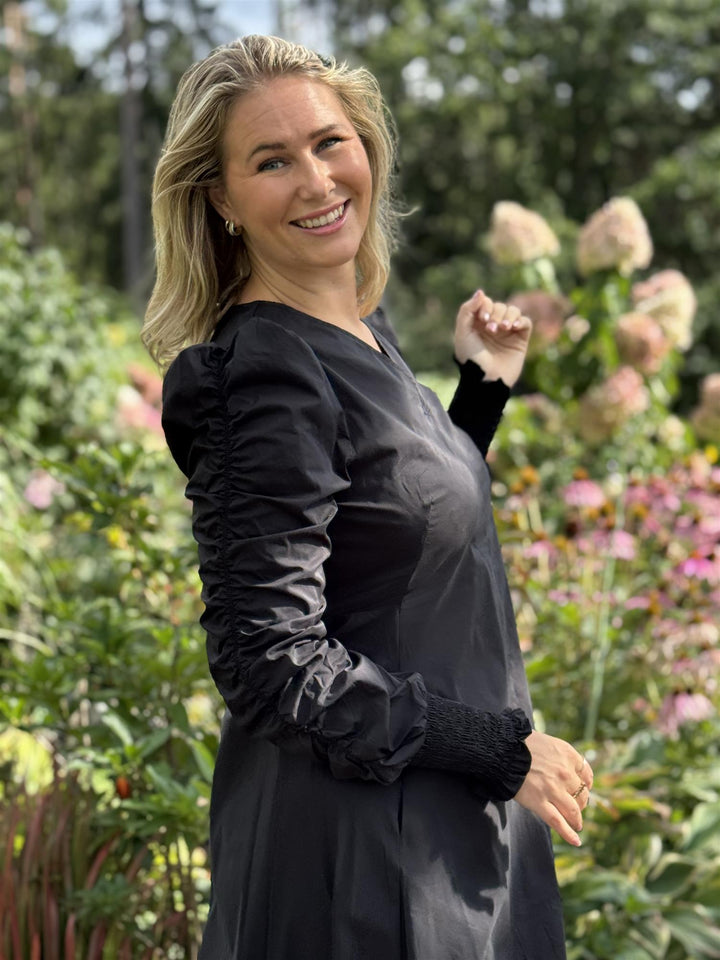 Culture - CUantoinett Kjole med Puffarm
