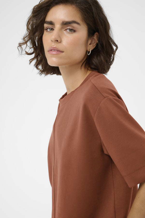 Kaffe Clothing - KAannie T-Skjorte - Brun