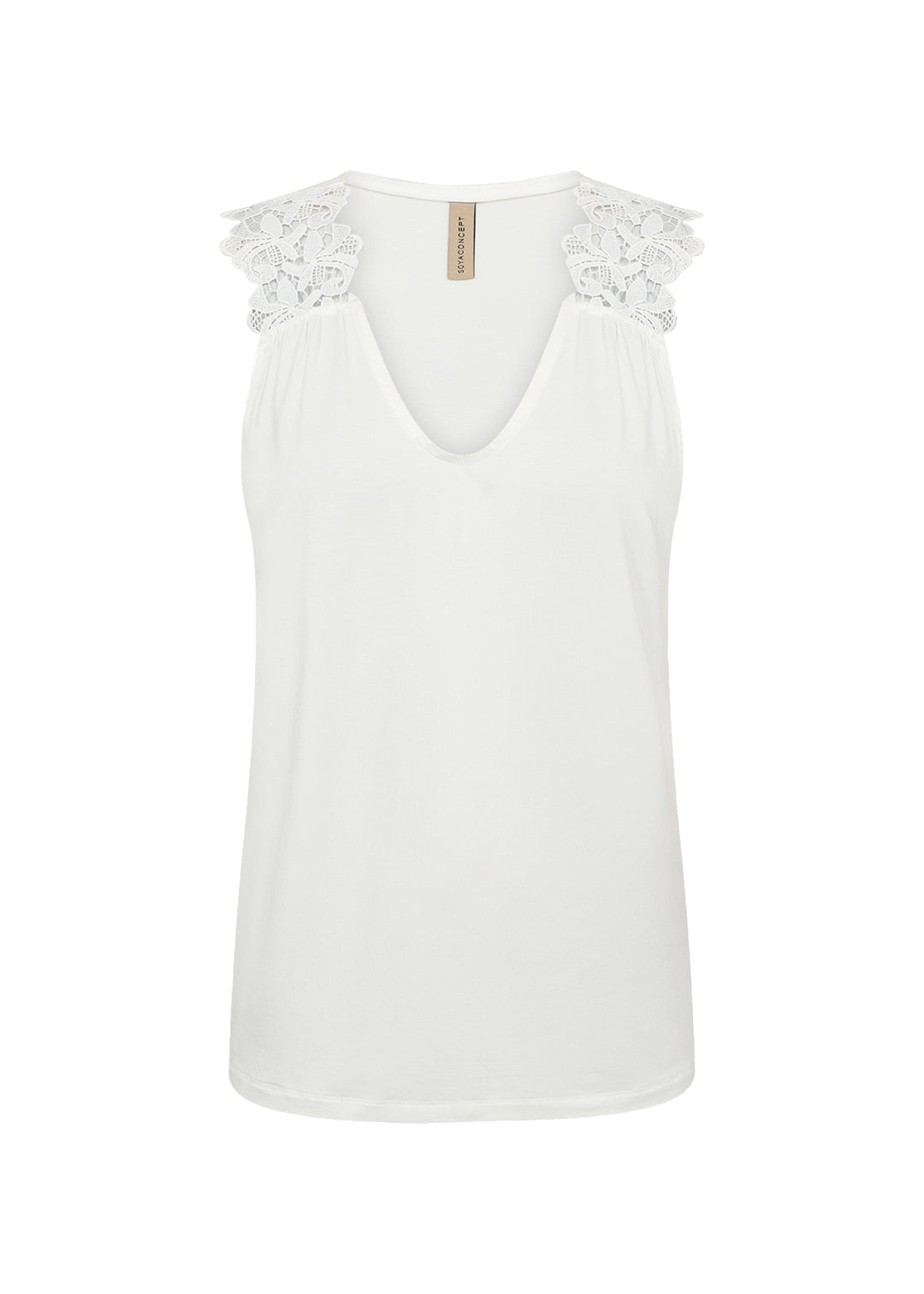 soyaconcept - SC-Marica Singlet med Blonde - Offwhite