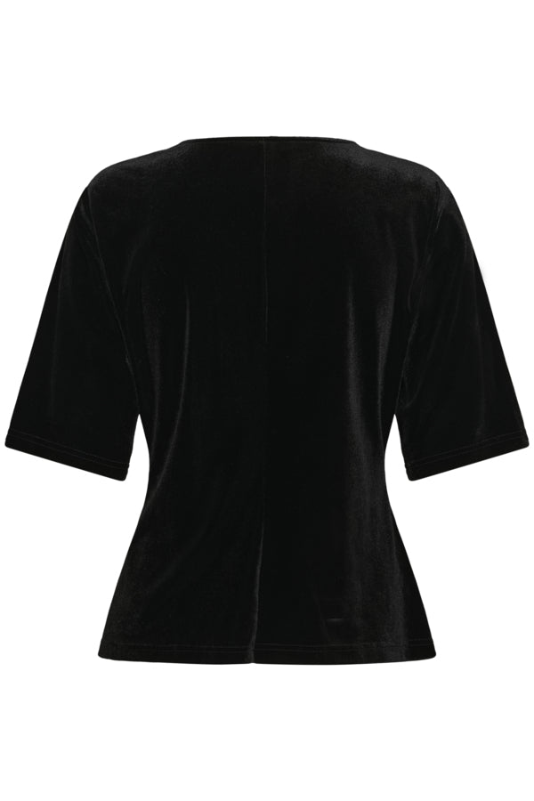 Culture - CUzoe SS Bluse - Svart