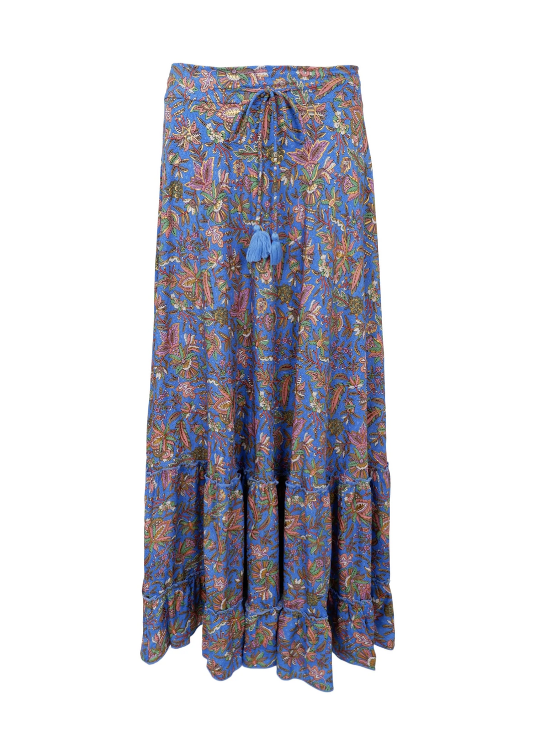 Black Colour - BCLUNA MAXI FRILL SKJØRT - Violet Blue