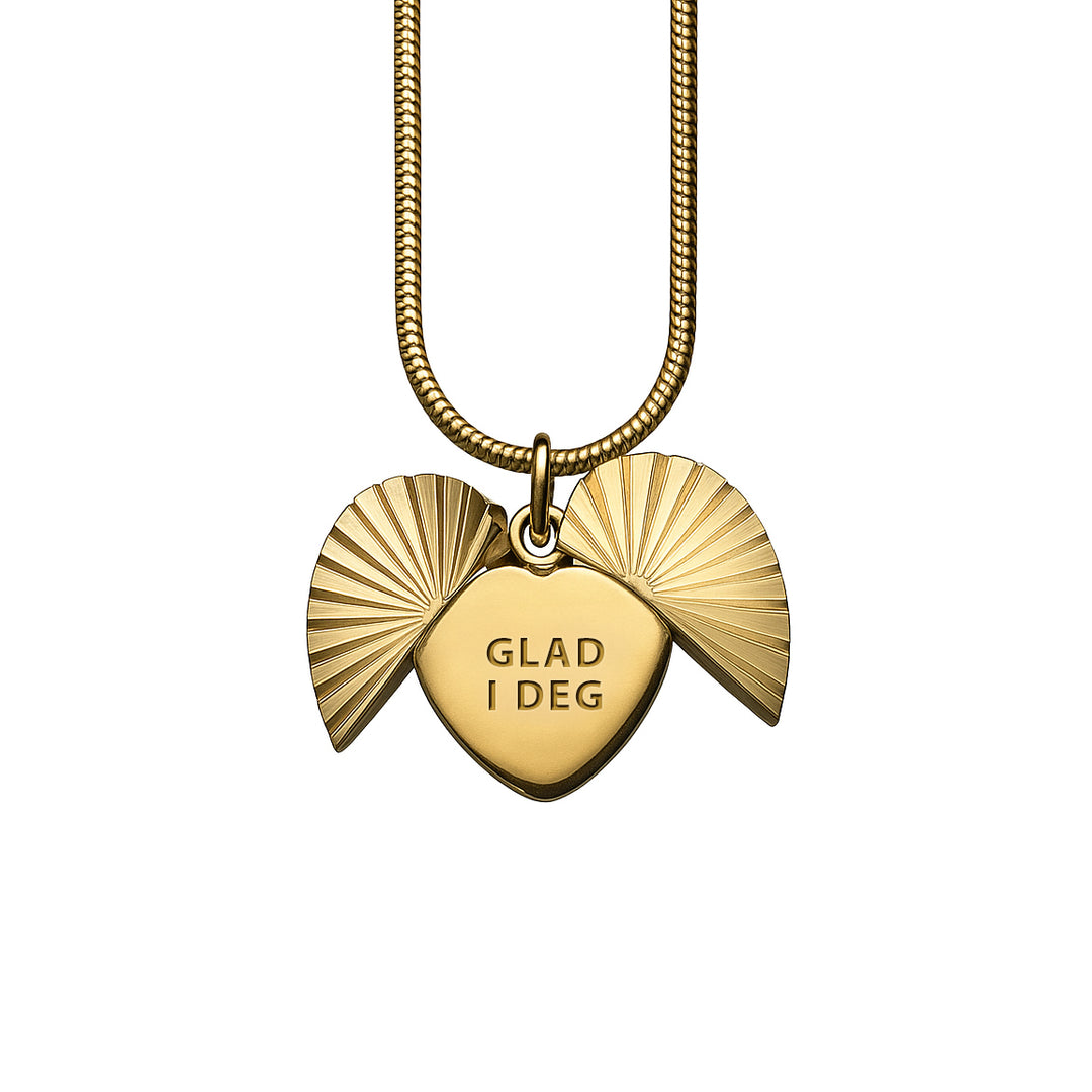 Pictureit - Hjertesmykke - Glad i Deg