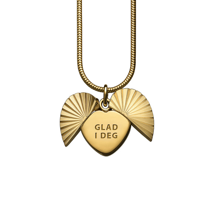 Pictureit - Hjertesmykke - Glad i Deg