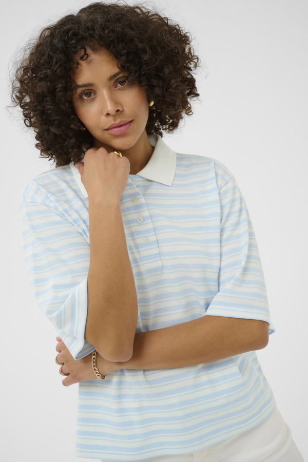 Kaffe Clothing - KAmiala polo T-Skjorte - Blå
