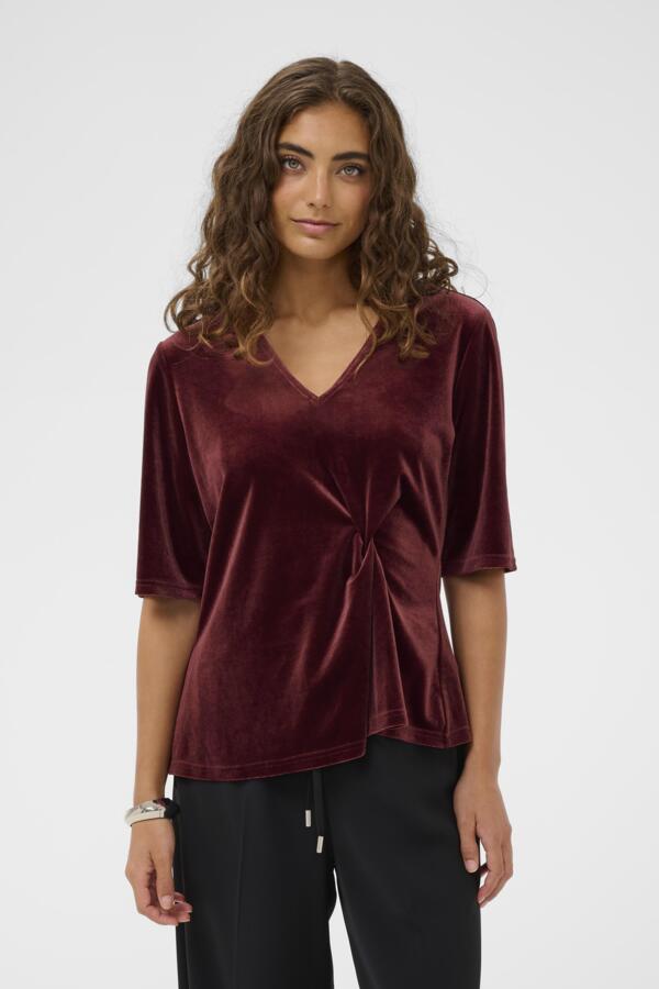 Culture - CUzoe SS Bluse - Zinfandel