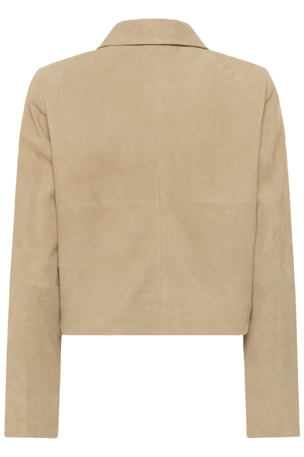 MY ESSENTIAL WARDROBE - PetraMW Semsket Skinnjakke - Brown Rise