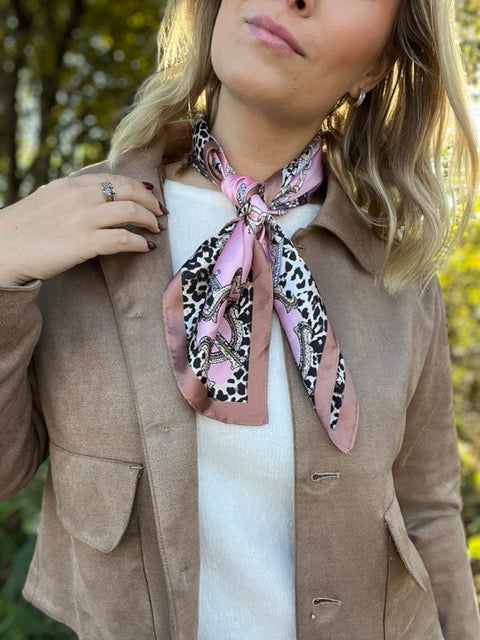 NORA Norway - Skjerf - summer leo pink
