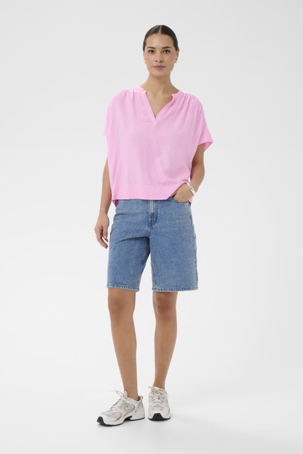 Kaffe Clothing - KAMILIA SL Bluse - Pink Frosting