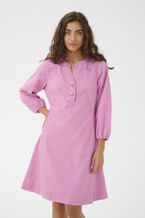 Culture - CUayna 3/4 sleeve kjole - Rosa